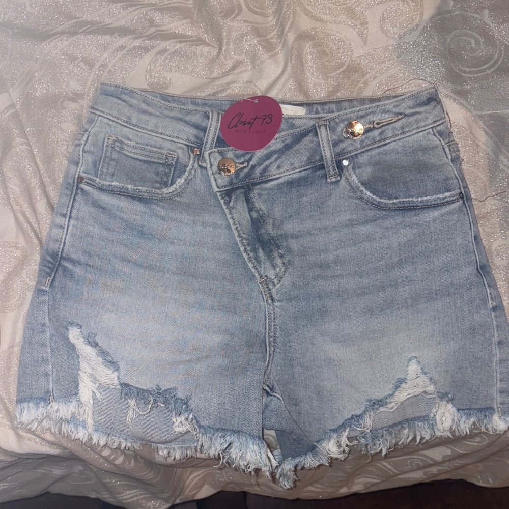 Risen Los Angeles HighRise Cross Over Shorts size Small